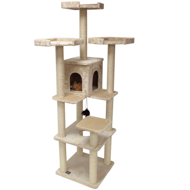 Majestic Pet 80" H Casita Fur Cat Tree & Reviews Wayfair